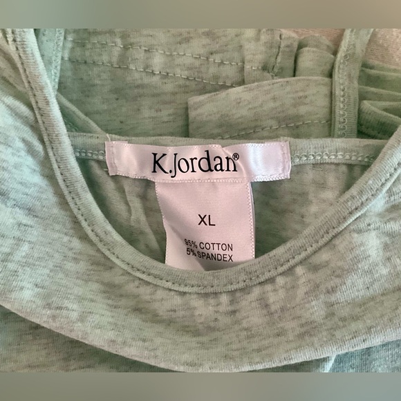 NWT K. Jordan Women's Layering Cami Tank Top in Heathered Mint Green - Picture 5 of 7